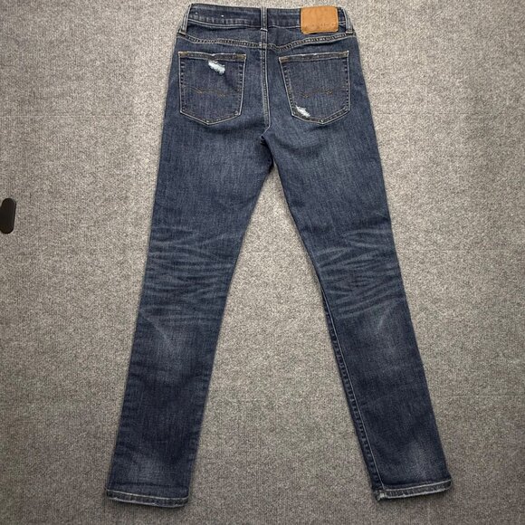 AEO Next Level Airflex Slim Jeans Straight Distressd Grunge Y2K Indie Mens 29x32 - Picture 5 of 12